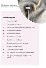 Afbeelding in Gallery-weergave laden, Professional henna artist - online cursus