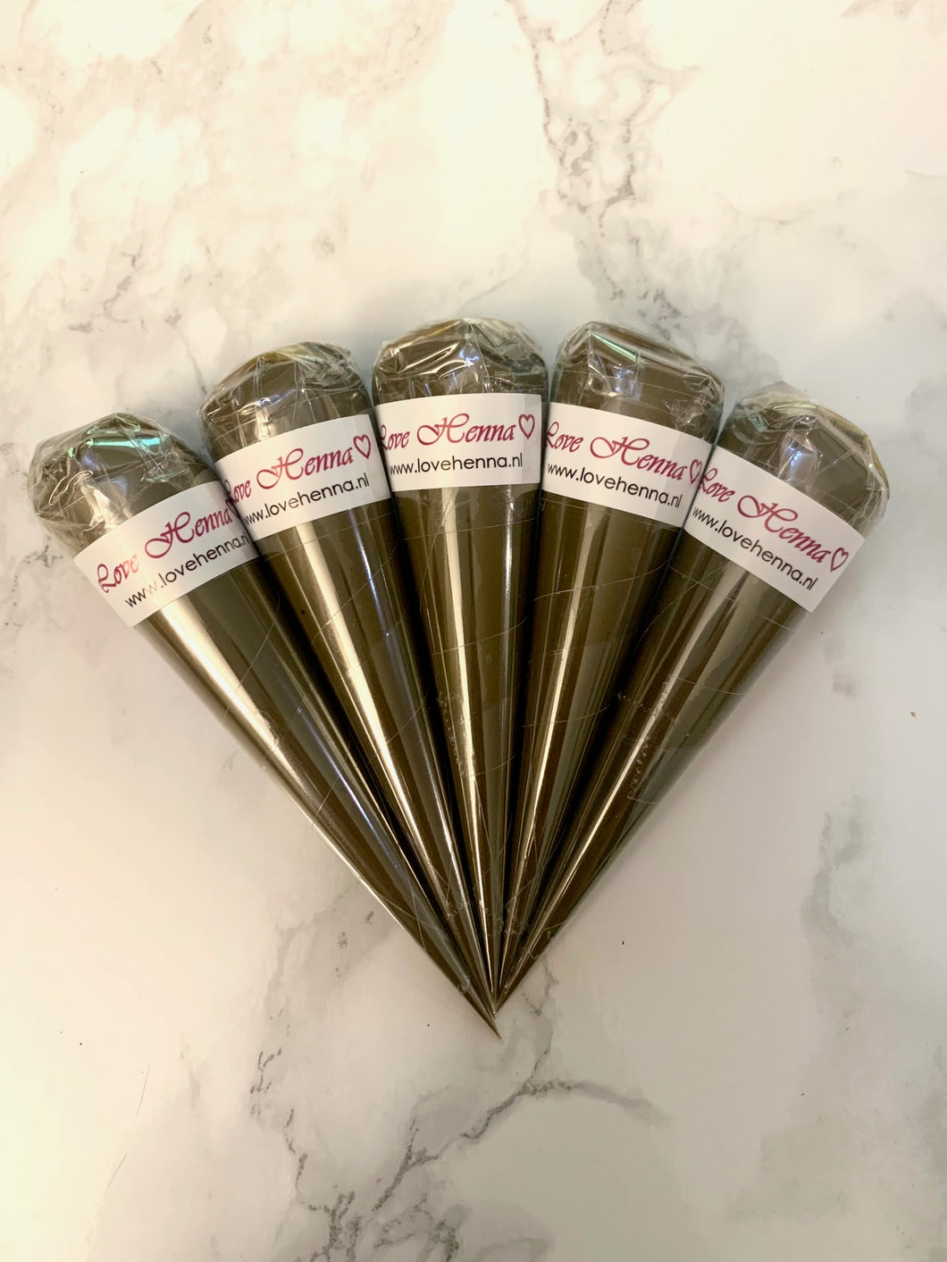Natural henna cones - LARGE (5x30g)